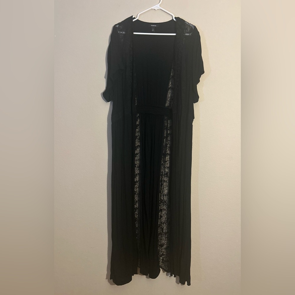 Torrid Black Kimono